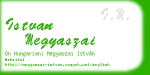 istvan megyaszai business card